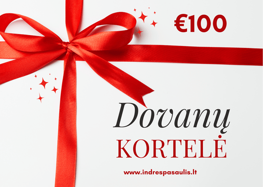 Indrės Pasaulis €100.00 Dovanų kortelė